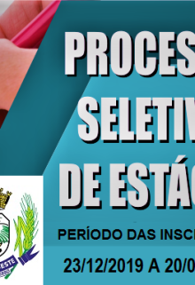PROCESSO SELETIVO PARA VAGAS DE ESTÁGIO REMUNERADO – EDITAL Nº 002/2019